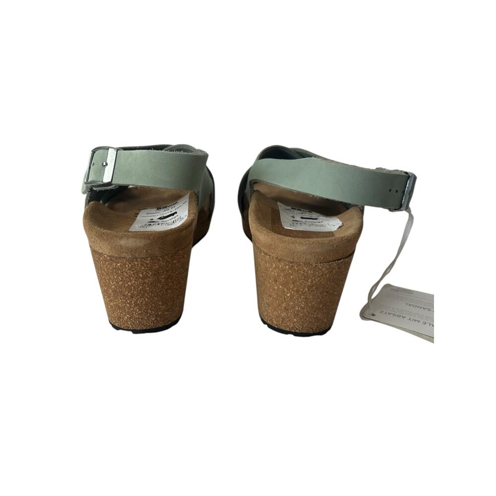 Papillio By Birkenstock Samira Nubuck Leather Sandal In Pure Sage Size 40 - Picture 5 of 11